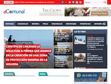 Tablet Screenshot of elcomunal.cl